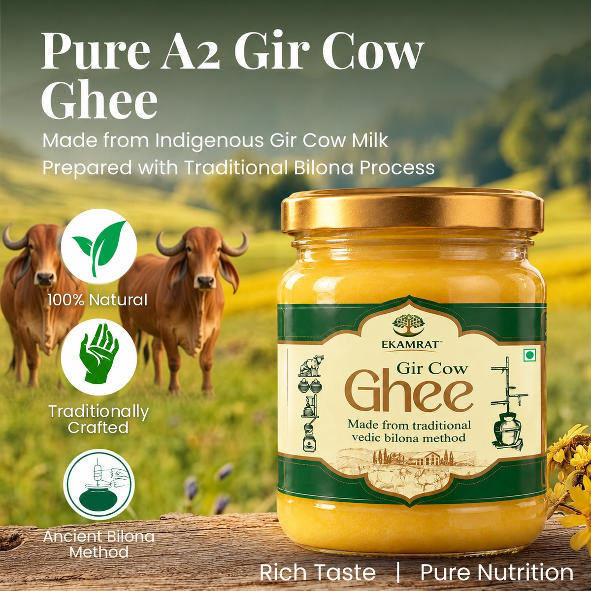A2 Cow Ghee - Ekamrat